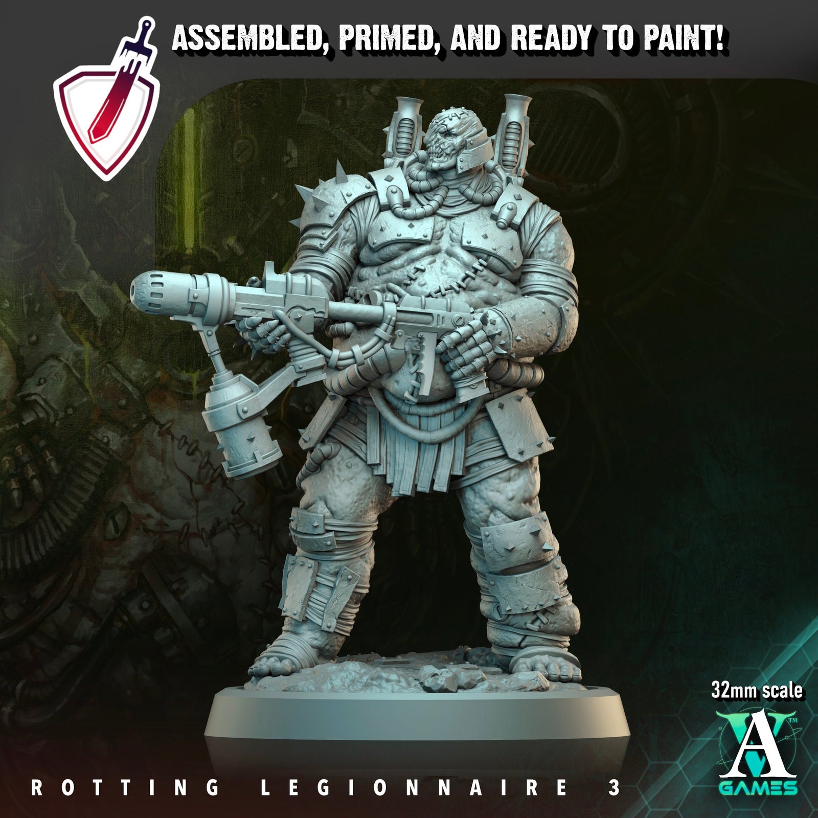 Rotting Legionnaire by Archvillain Games - Brush and Battle