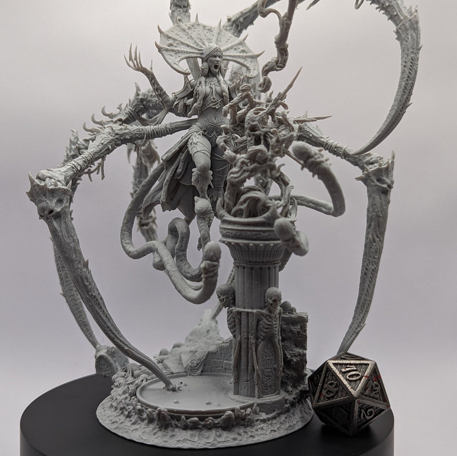 Azalydh Vesperys | (Massive) Miniature by Archvillain Games | For Tabletop Gaming, D&D, Pathfinder, Wargames, Painting | Assembled + Primed - Brush and Battle