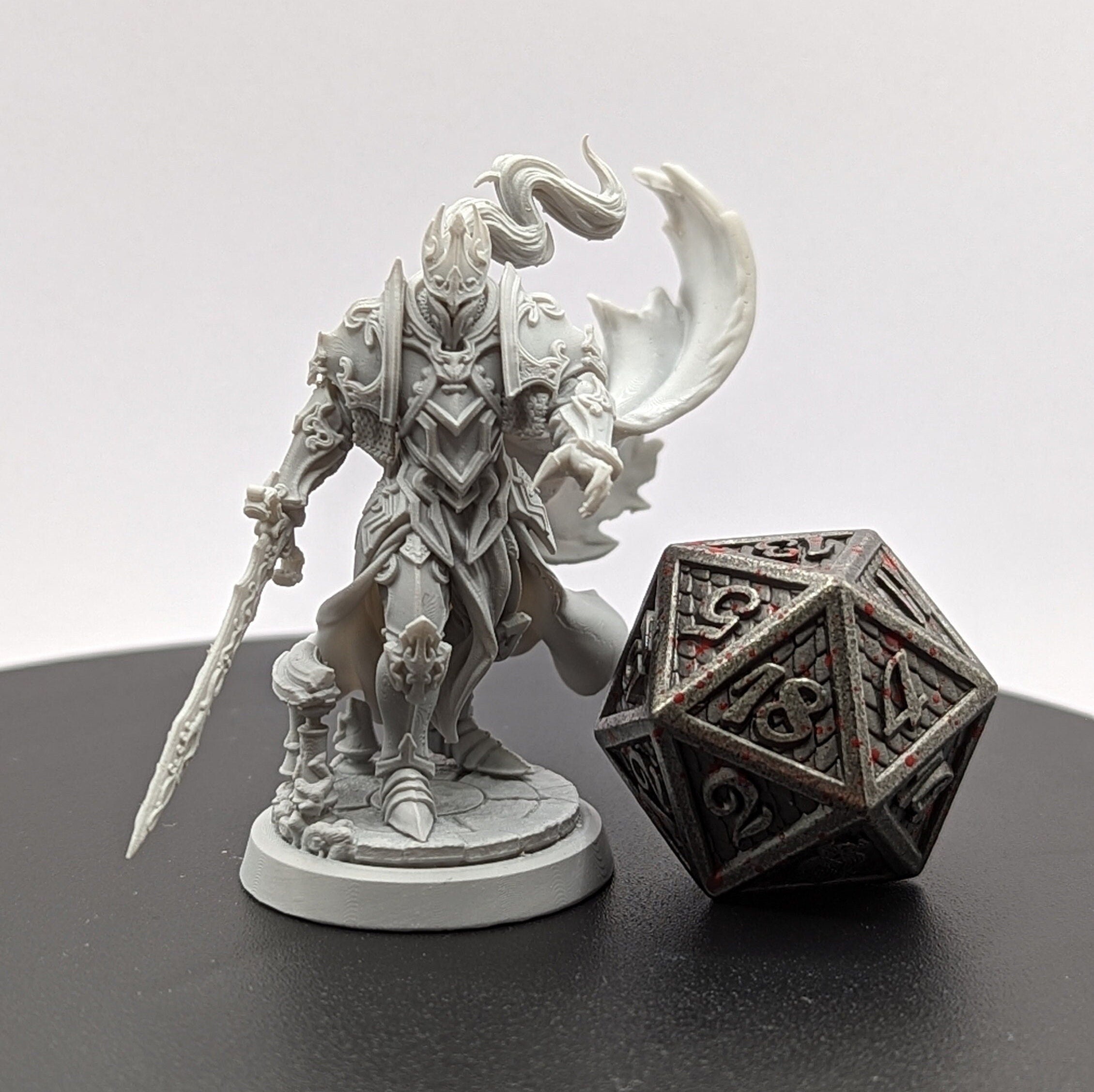 Gawain Steelwind | Miniatures by Archvillain Games | Resin mini for tabletop gaming, D&D, Pathfinder, and painting | Assembled and Primed - Brush and Battle