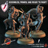 Yamauba Huntresses | Miniatures by Crippled God Foundry | Resin Mini For Tabletop Gaming, D&D, Pathfinder, Painting | Assembled and Primed - Brush and Battle