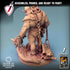 Sand Ettin | (Large) Miniatures by Lord of the Print | For Tabletop Gaming, D&D, Pathfinder, Painting | Assembled and Primed - Brush and Battle