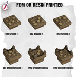 Dungeon Blocks Haunted Graveyard Expansion Tiles(1-40) | FDM or Resin Printed | Great for D&D, Pathfinder, or any Tabletop RPG | Free Grids!