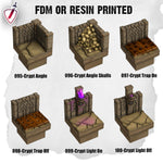 Dungeon Blocks Haunted Graveyard Expansion Tiles (75-118) | FDM or Resin Printed | Great for D&D, Pathfinder, any Tabletop RPG | Free Grids!