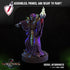 Necromancer Drekas | Miniature by Crippled God Foundry | Resin Mini For Tabletop Gaming, D&D, Pathfinder, Painting | Assembled and Primed - Brush and Battle