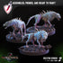 Skeletal Hounds | Miniatures by Crippled God Foundry | Resin Mini for Tabletop Gaming, D&D, Pathfinder, and Painting | Assembled and Primed - Brush and Battle
