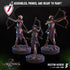 Skeleton Archers | Miniatures by Crippled God Foundry | Resin Mini for Tabletop Gaming, D&D, Pathfinder, and Painting | Assembled and Primed - Brush and Battle