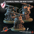 Yokozuna Maulers | Miniature by Crippled God Foundry | For Tabletop Gaming, D&D, Pathfinder, and Painting | Assembled and Primed - Brush and Battle