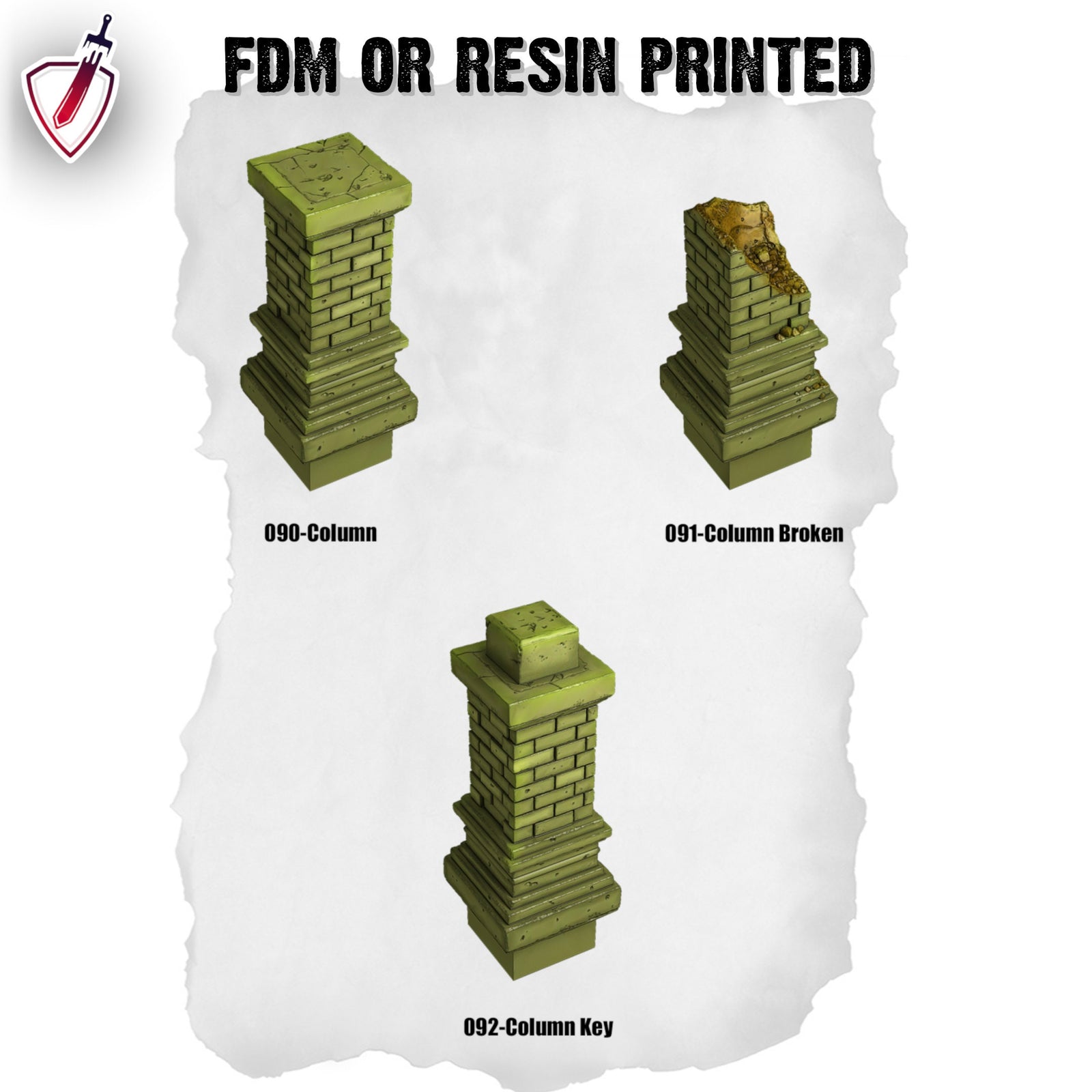 Dungeon Blocks Toxic Sewer Expansion Tiles (54-100) | FDM or Resin Printed | Great for D&D, Pathfinder, or any Tabletop RPG | Free Grids!