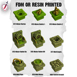 Dungeon Blocks Toxic Sewer Expansion Tiles (54-100) | FDM or Resin Printed | Great for D&D, Pathfinder, or any Tabletop RPG | Free Grids!