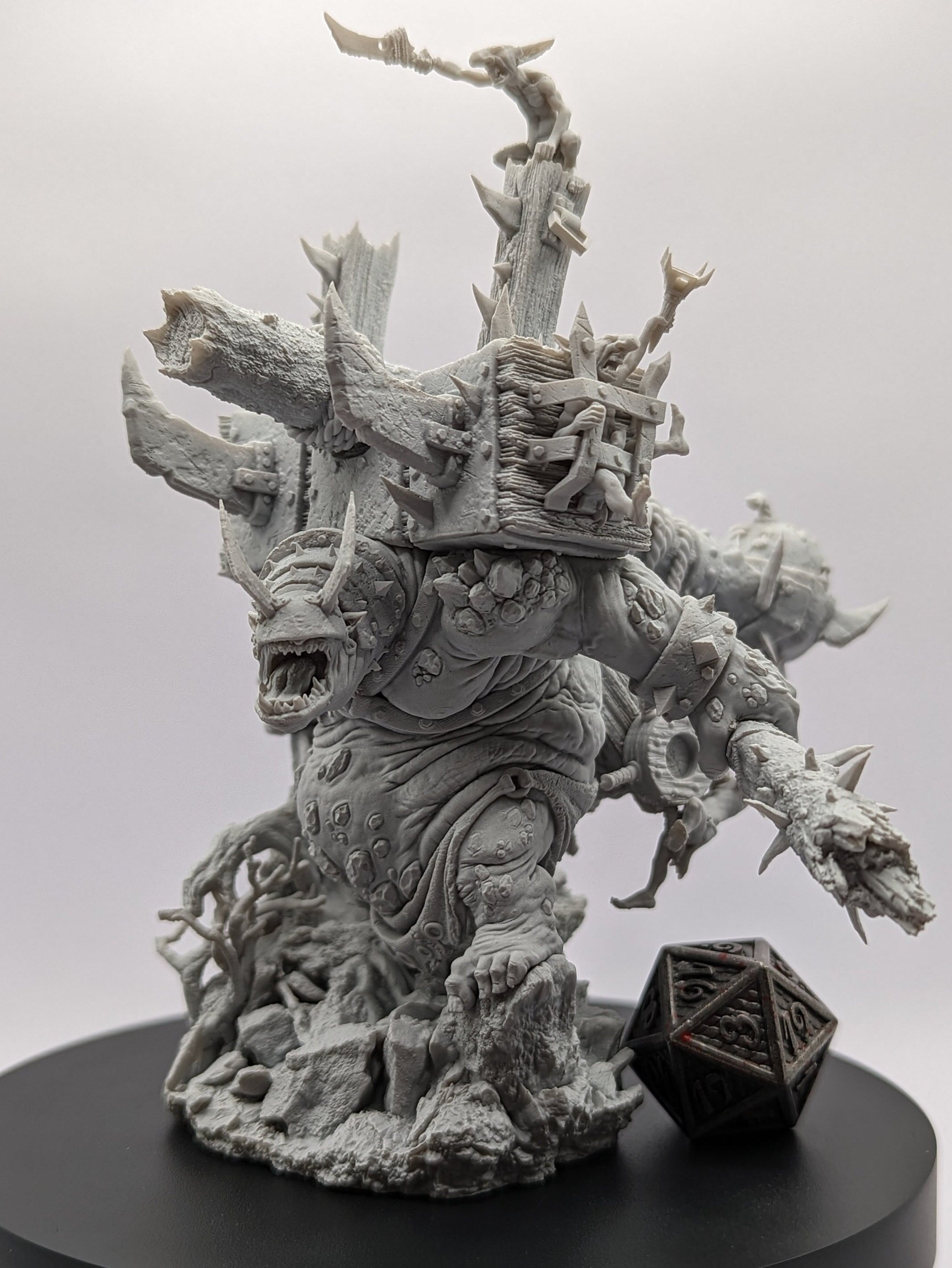 Big'un Flinga | (Massive) Miniature by Archvillain Games | Resin Mini for Tabletop Gaming, D&D, Pathfinder, Painting | Assembled and Primed - Brush and Battle