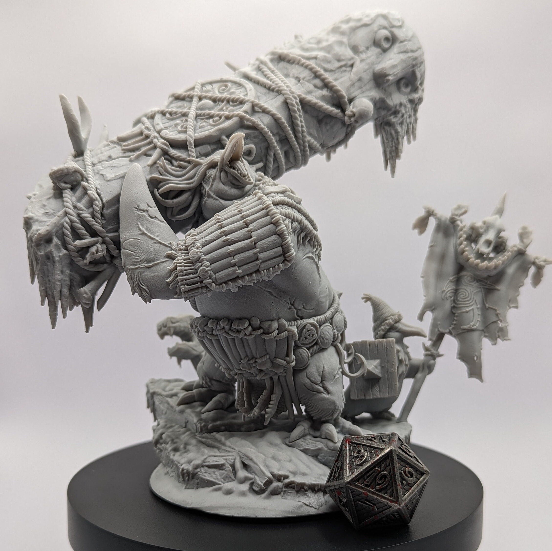 Tupik-Pa the All-Slayer | Miniature by Archvillain Games | Resin Mini for Tabletop Gaming, D&D, Pathfinder, Painting | Assembled and Primed - Brush and Battle