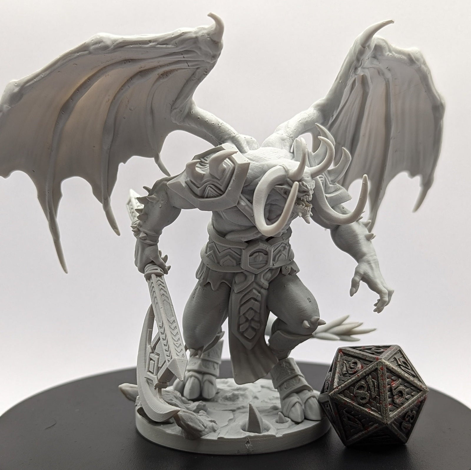 Pit Fiends | Miniatures by Crippled God Foundry | Resin Mini for Tabletop Gaming, D&D, Pathfinder, and Painting | Assembled and Primed - Brush and Battle