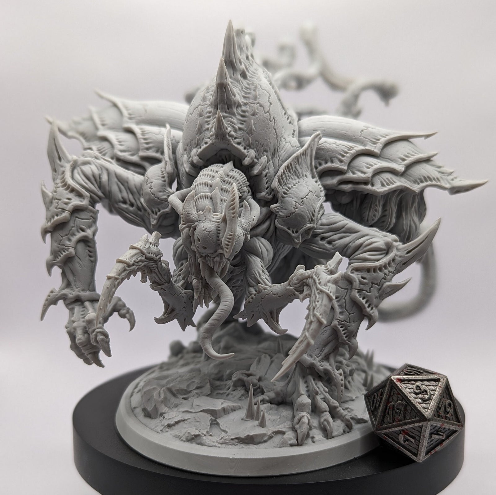 Hemothrax Sanguimorph | (Massive) Miniatures by Archvillain Games | For Tabletop Gaming, D&D, Wargaming, and Painting | Assembled and Primed - Brush and Battle