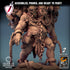 Sand Ettin | (Large) Miniatures by Lord of the Print | For Tabletop Gaming, D&D, Pathfinder, Painting | Assembled and Primed - Brush and Battle