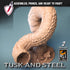 Wurm | (Large) Miniatures by Lord of the Print | For Tabletop Gaming, D&D, Pathfinder, and Painting | Assembled and Primed - Brush and Battle