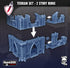 Two Story Ruins Tabletop Terrain | Destroyed Gothic Cathedral | By Forbidden Prints | Great for Any Tabletop Wargame! - Brush and Battle