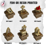 Dungeon Blocks Haunted Graveyard Expansion Tiles (41-74) | FDM or Resin Printed | Great for D&D, Pathfinder, any Tabletop RPG | Free Grids!