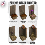 Dungeon Blocks Haunted Graveyard Expansion Tiles (75-118) | FDM or Resin Printed | Great for D&D, Pathfinder, any Tabletop RPG | Free Grids!