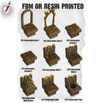 Dungeon Blocks Haunted Graveyard Expansion Tiles(119-149) | FDM or Resin Printed | Great for D&D, Pathfinder, any Tabletop RPG | Free Grids!