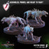 Skeletal Hounds | Miniatures by Crippled God Foundry | Resin Mini for Tabletop Gaming, D&D, Pathfinder, and Painting | Assembled and Primed - Brush and Battle