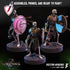 Skeleton Warriors | Miniatures by Crippled God Foundry | Resin Mini for Tabletop Gaming, D&D, Pathfinder, Painting | Assembled and Primed - Brush and Battle