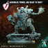 Ghult Warnagger | Miniatures by Archvillain Games | Resin Mini for Tabletop Gaming, D&D, Wargaming, and Painting | Assembled and Primed - Brush and Battle