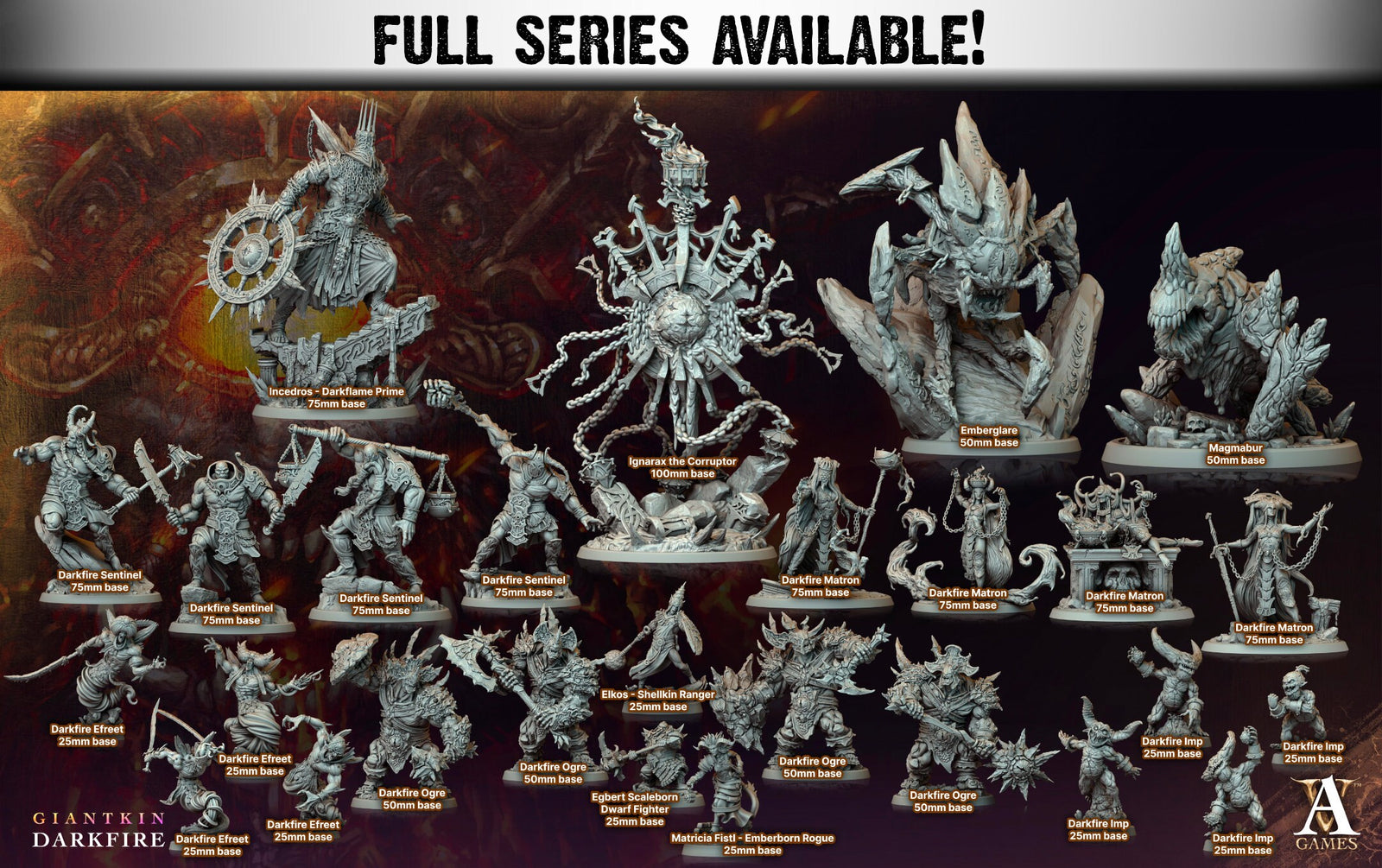 Emberglare | (Large) Miniature by Archvillain Games | Resin Mini For Tabletop Gaming, D&D, Pathfinder, Painting | Assembled and Primed - Brush and Battle