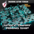 Killteam & Boarding Action Terrain | Space Dwarf Mining Ship | Light Kit Included | 221 Pieces! - Brush and Battle