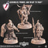 Dwarven Gatekeeper Sentinels | Miniatures by Cast n Play | Resin Mini For Tabletop Gaming, D&D, Pathfinder, Painting | Assembled and Primed - Brush and Battle