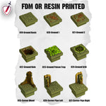 Dungeon Blocks Toxic Sewer Expansion Tiles (1-53) | FDM or Resin Printed | Great for D&D, Pathfinder, or any Tabletop RPG | Free Grids!