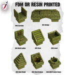 Dungeon Blocks Toxic Sewer Expansion Tiles (1-53) | FDM or Resin Printed | Great for D&D, Pathfinder, or any Tabletop RPG | Free Grids!