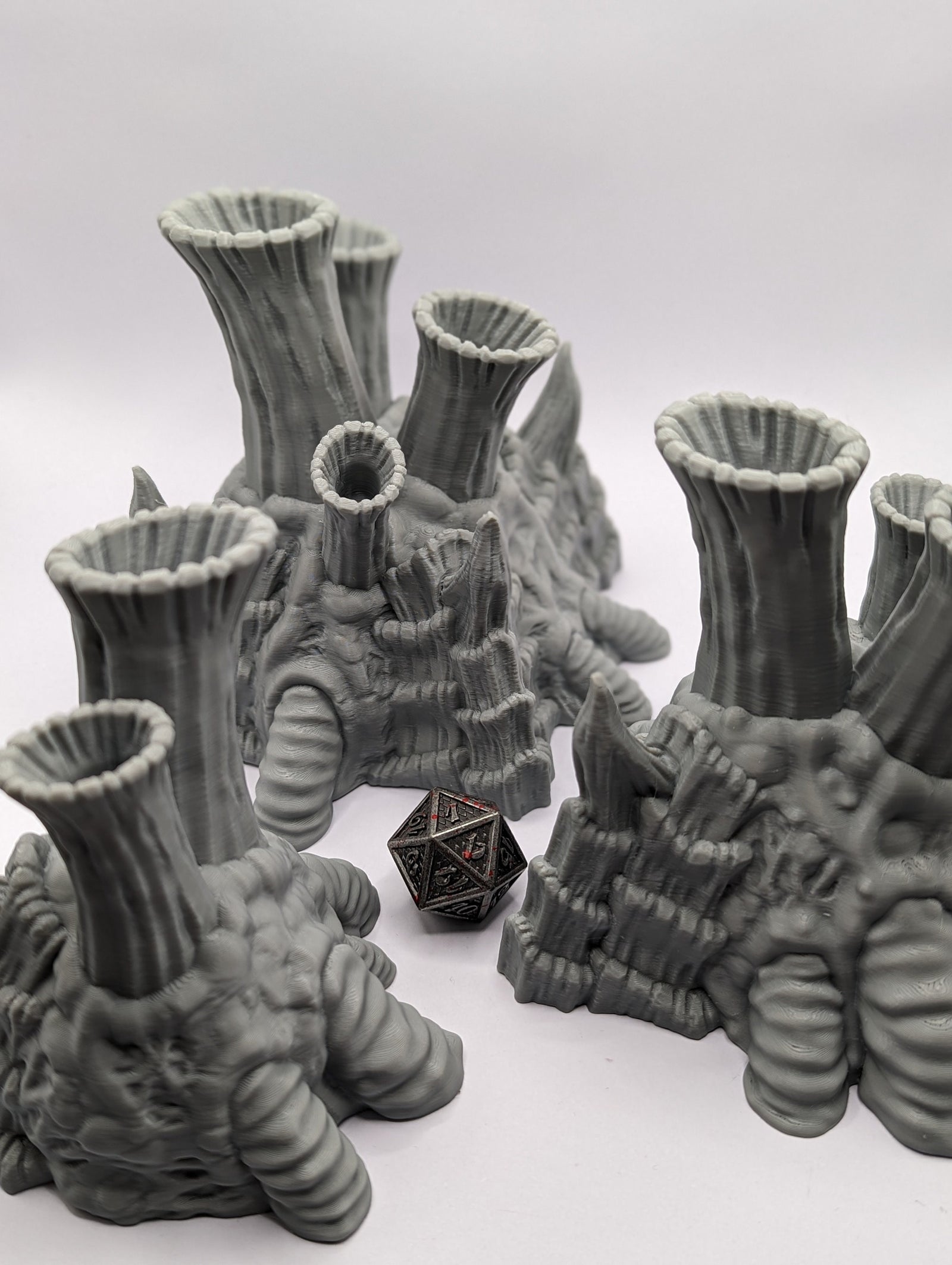 The Hive 2 Tabletop Scatter Terrain Set | By Forbidden Prints | Alien Bug Themed Bundle Great for Any 28mm or 32mm Tabletop Wargame! - Brush and Battle