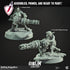 Gatling Brigadiers | Miniatures by Cast n Play | Resin Mini For Tabletop Gaming, D&D, Pathfinder, and Painting | Assembled and Primed - Brush and Battle