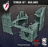 Badlands Orc Base | Tabletop Terrain Set | By Forbidden Prints | Orc Scrap Themed Bundle Great for Any 28mm or 32mm Tabletop Wargame! - Brush and Battle
