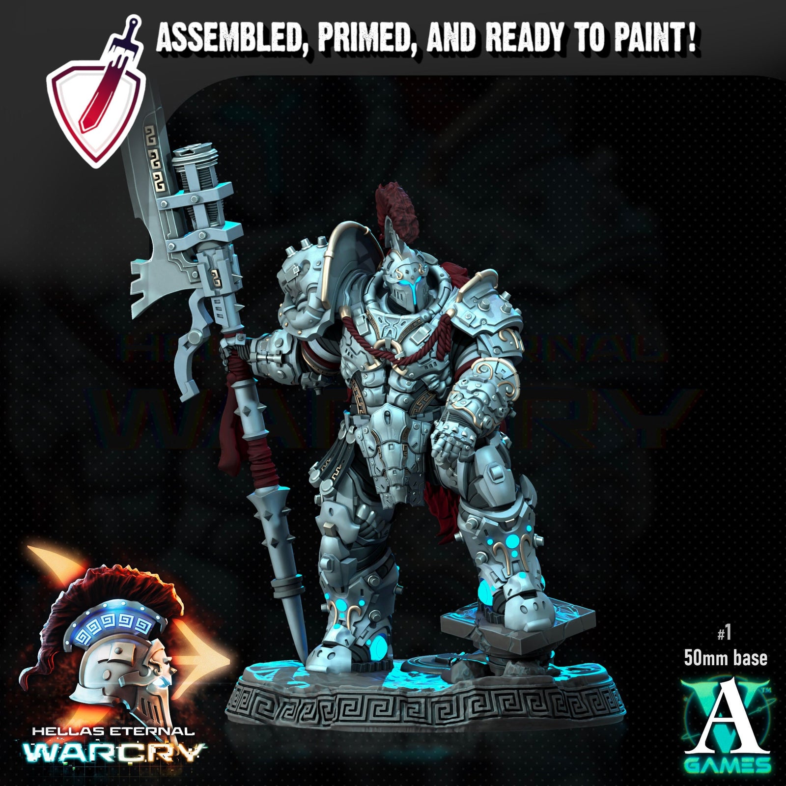 Myrmidones | Miniatures by Archvillain Games | Resin Mini for Tabletop Gaming, D&D, Pathfinder, Wargaming, Painting | Assembled and Primed