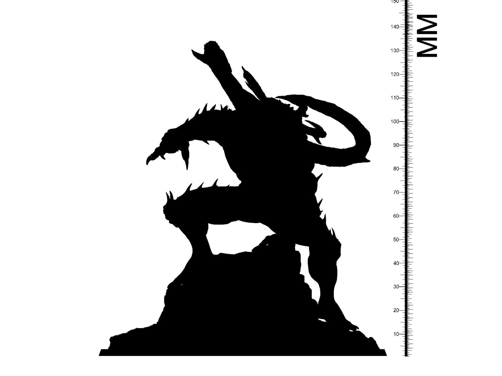 Xalaxus the Bloodfiend | (Large) Miniature by Clay Cyanide | Resin Mini For Tabletop Gaming, D&D, Pathfinder, Painting | Assembled + Primed - Brush and Battle