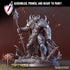 Razothorn the Crimson Lord | Miniature by Clay Cyanide | Resin Mini For Tabletop Gaming, D&D, Pathfinder, Painting | Assembled and Primed - Brush and Battle