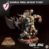 Ogre King | Miniature by Crippled God Foundry | Resin Mini For Tabletop Gaming, D&D, Pathfinder, and Painting | Assembled and Primed - Brush and Battle