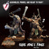 Ogre King's Fangs | Miniatures by Crippled God Foundry | Resin Mini For Tabletop Gaming, D&D, Pathfinder, Painting | Assembled and Primed - Brush and Battle