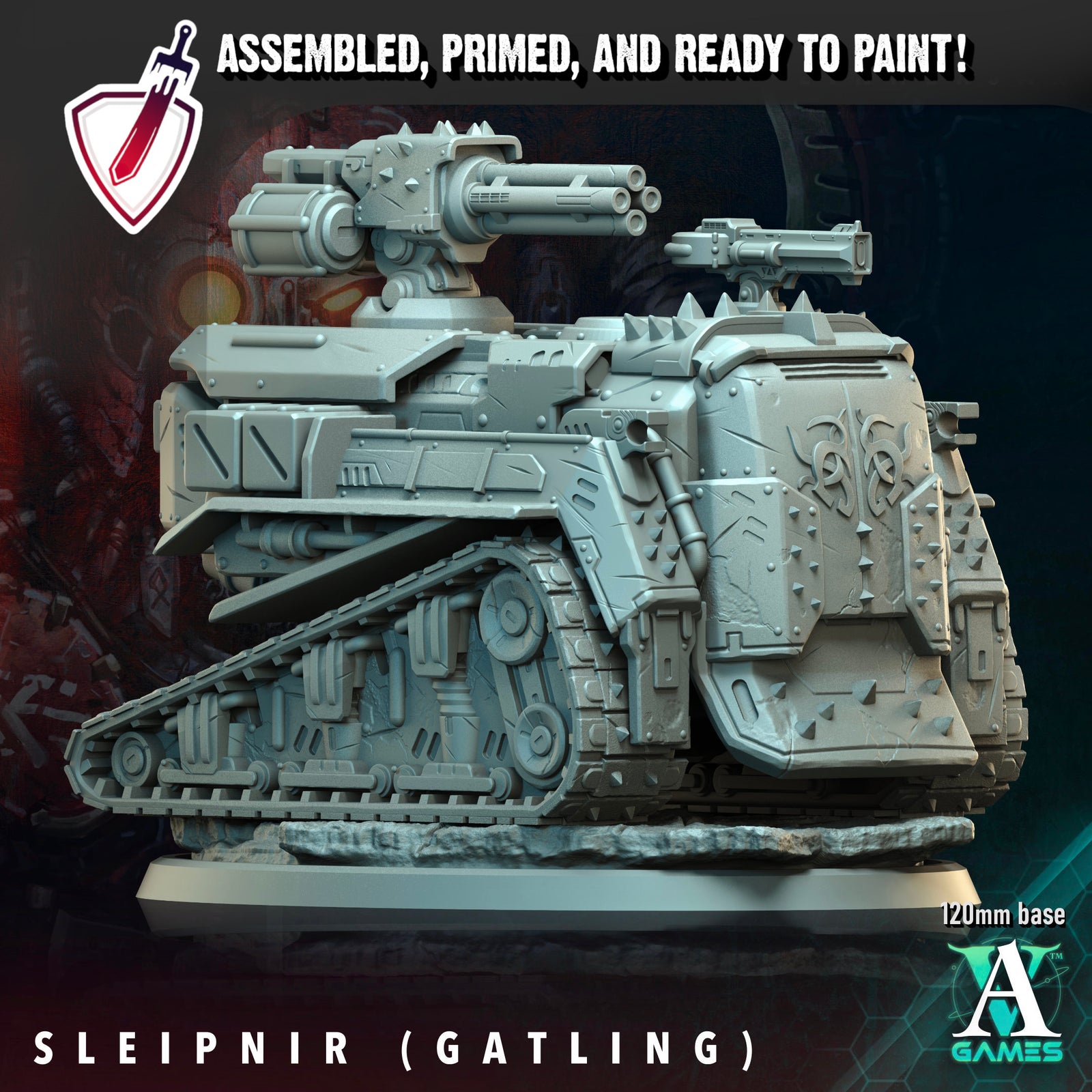 Sleipnir | Miniatures by Archvillain Games | Resin Mini for Tabletop Gaming, D&D, Wargaming, Painting | Assembled and Primed - Brush and Battle