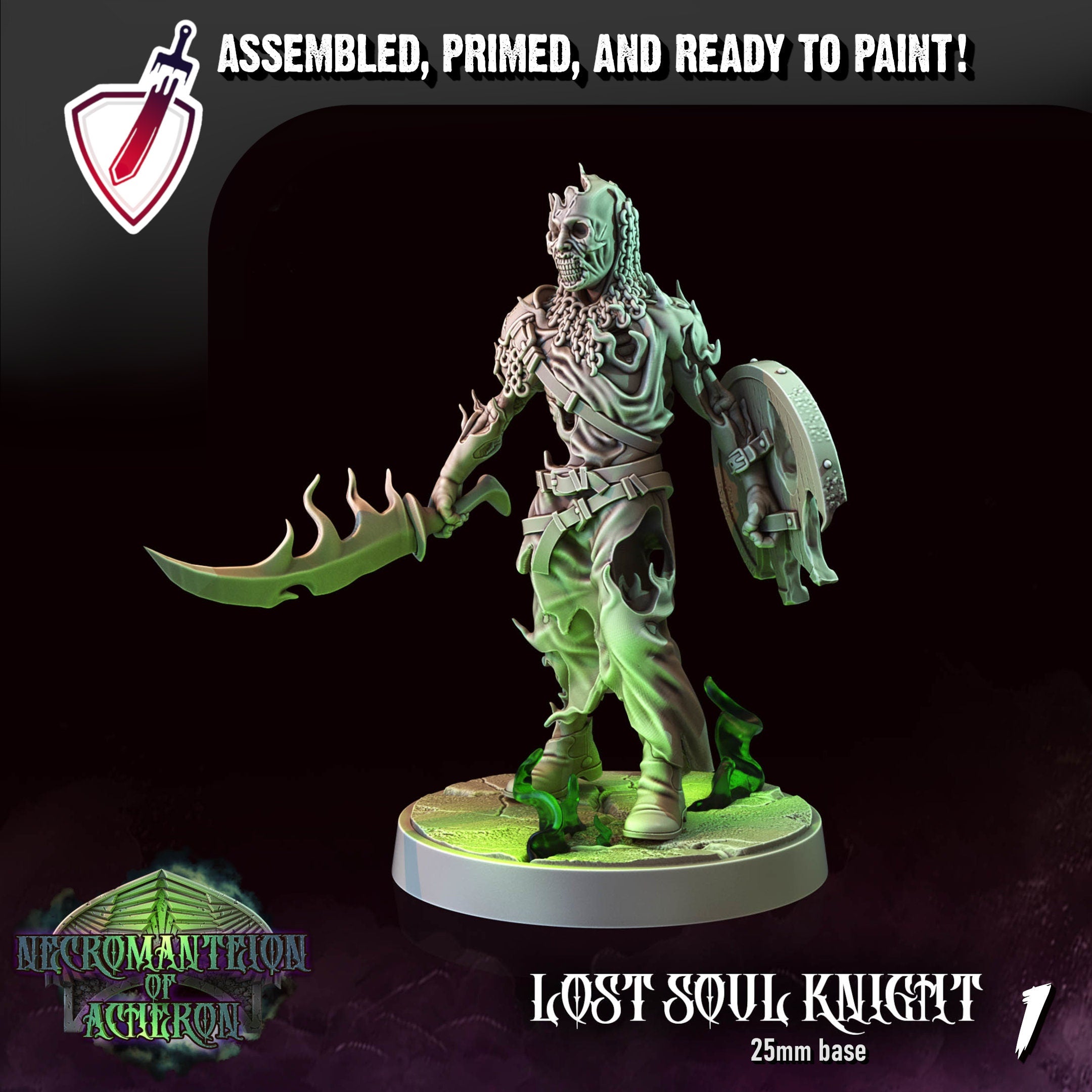 Lost Souls | Miniatures by Crippled God Foundry | Resin Mini For Tabletop Gaming, D&D, Pathfinder, and Painting | Assembled and Primed - Brush and Battle