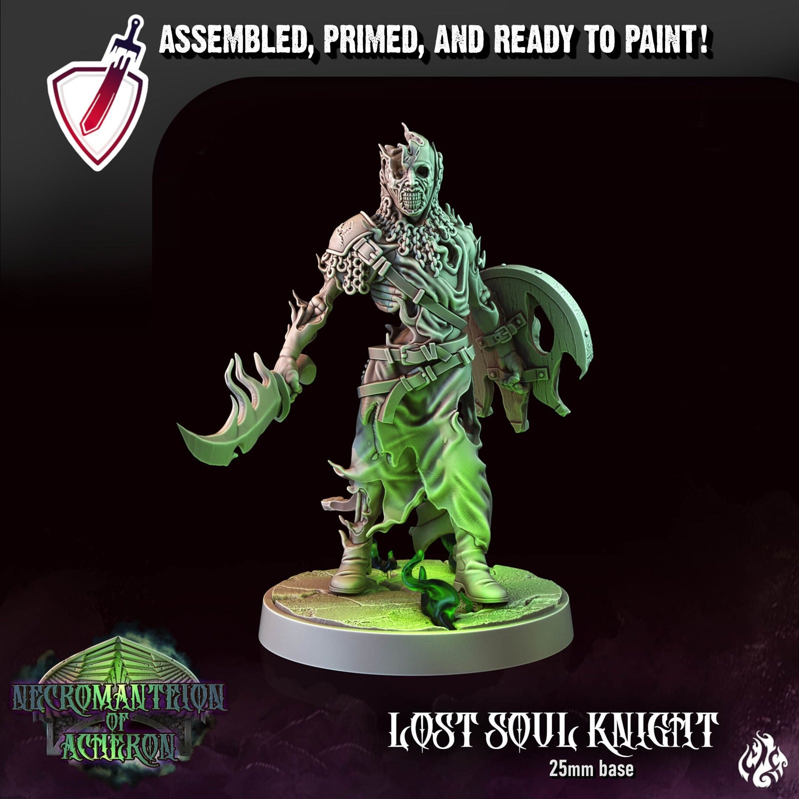 Lost Souls | Miniatures by Crippled God Foundry | Resin Mini For Tabletop Gaming, D&D, Pathfinder, and Painting | Assembled and Primed - Brush and Battle