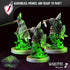 Wraiths | Miniatures by Crippled God Foundry | Resin Mini For Tabletop Gaming, D&D, Pathfinder, and Painting | Assembled and Primed - Brush and Battle