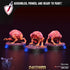 Intellect Devourers | Miniatures by Clay Cyanide | Resin Mini For Tabletop Gaming, D&D, Pathfinder, and Painting | Assembled and Primed - Brush and Battle