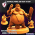 Batchoy Ex-Convict Arnold Mcburgers | Miniature by Papsikels | Resin Mini For Tabletop RPGs, Wargaming, and Painting | Assembled and Primed - Brush and Battle