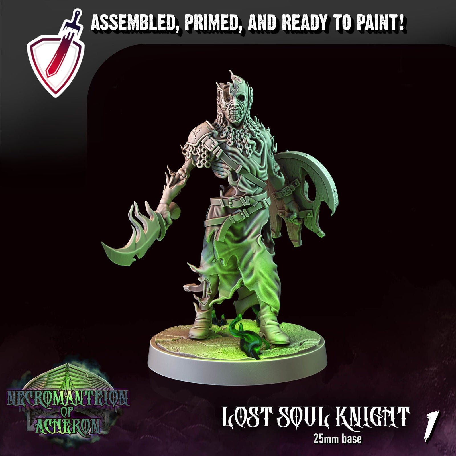 Lost Souls | Miniatures by Crippled God Foundry | Resin Mini For Tabletop Gaming, D&D, Pathfinder, and Painting | Assembled and Primed - Brush and Battle