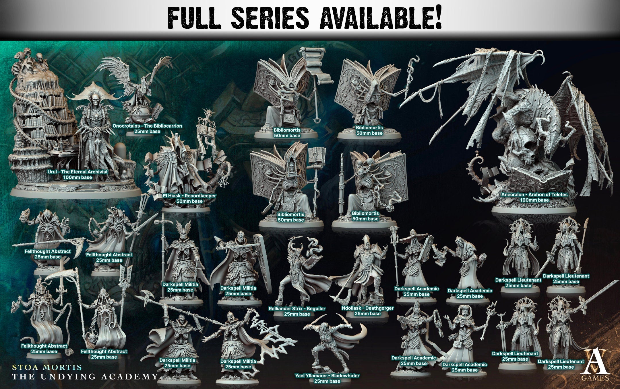 Darkspell Lieutenant | Miniatures By Archvillain Games | For Tabletop Gaming, D&D, Pathfinder, Painting | Assembled And Primed - Brush and Battle