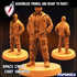 Space Crew Chief Engineer | Miniature by Papsikels | Resin Mini For Tabletop Gaming, D&D, Pathfinder, Painting | Assembled and Primed - Brush and Battle