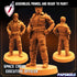 Space Crew Executive Officer | Miniature by Papsikels | Resin Mini For Tabletop RPGs, Wargaming, and Painting | Assembled and Primed - Brush and Battle