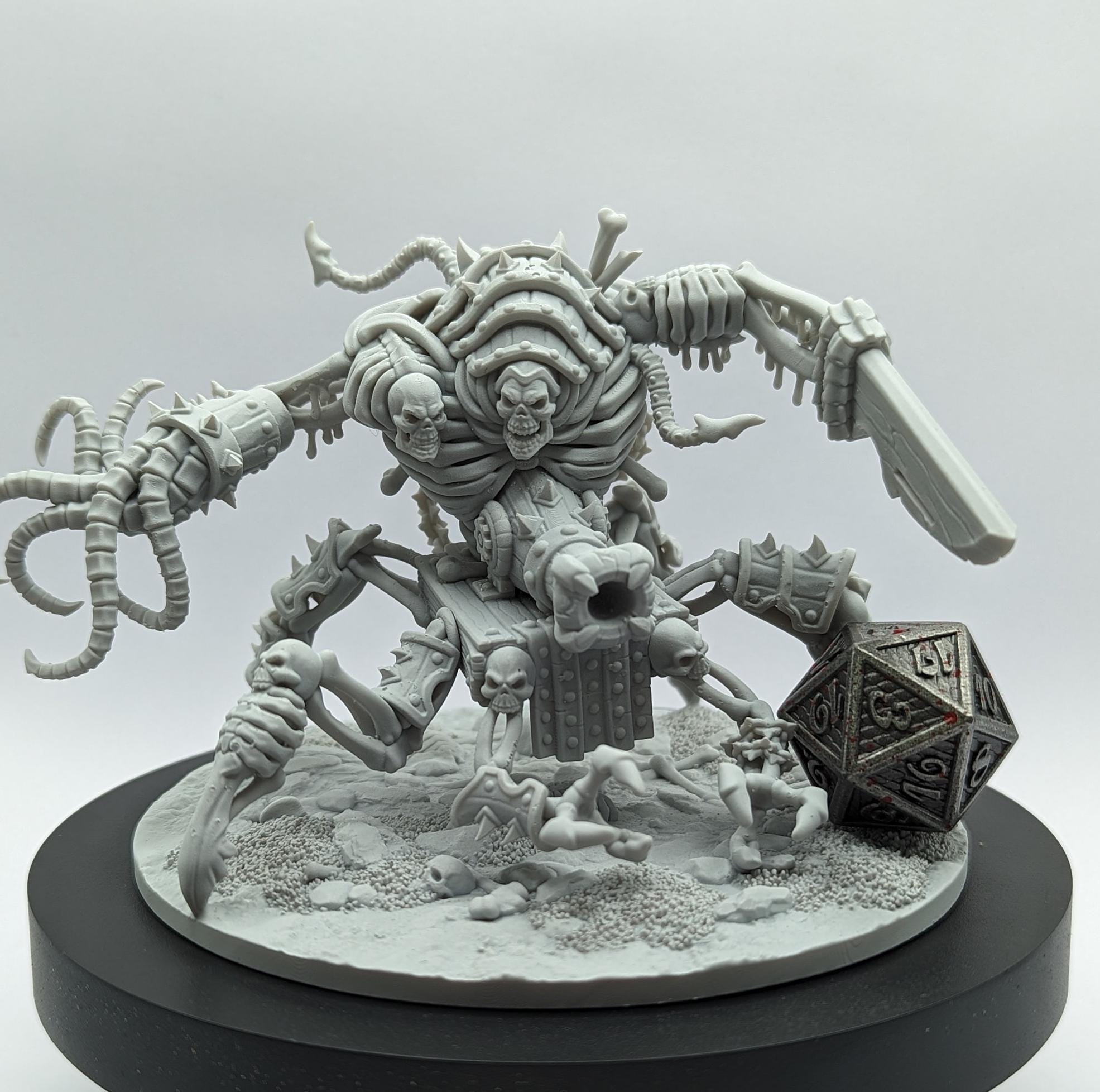 Skeletal Walker | (Large) Miniature by Crippled God Foundry | For Tabletop Gaming, D&D, Pathfinder, and Painting | Assembled and Primed - Brush and Battle
